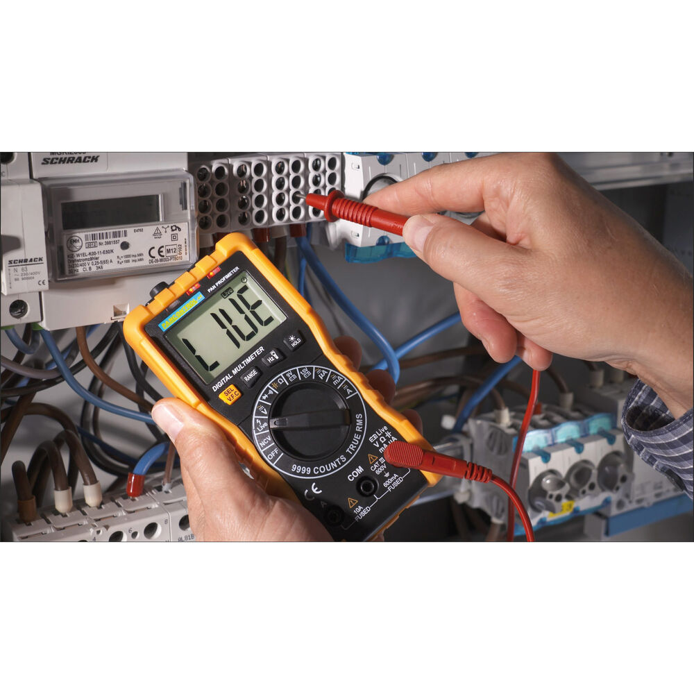 Digital-Multimeter mit T-RMS, Profimeter, LCD-Digitalanzeige, CAT III 600V Bild 4