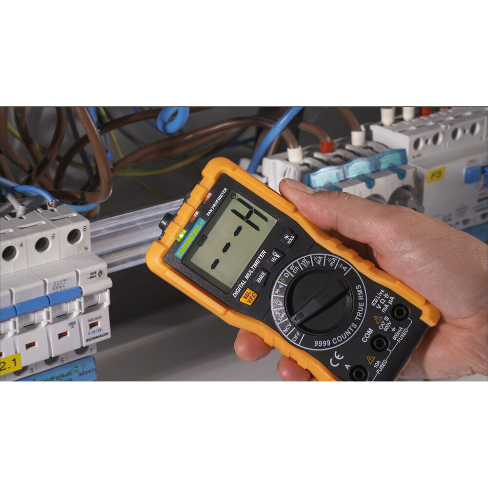 Digital-Multimeter mit T-RMS, Profimeter, LCD-Digitalanzeige, CAT III 600V Bild 5