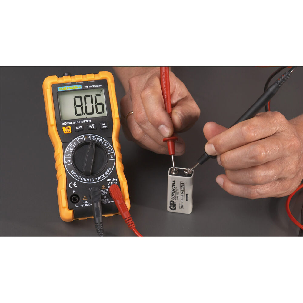 Digital-Multimeter mit T-RMS, Profimeter, LCD-Digitalanzeige, CAT III 600V Bild 6