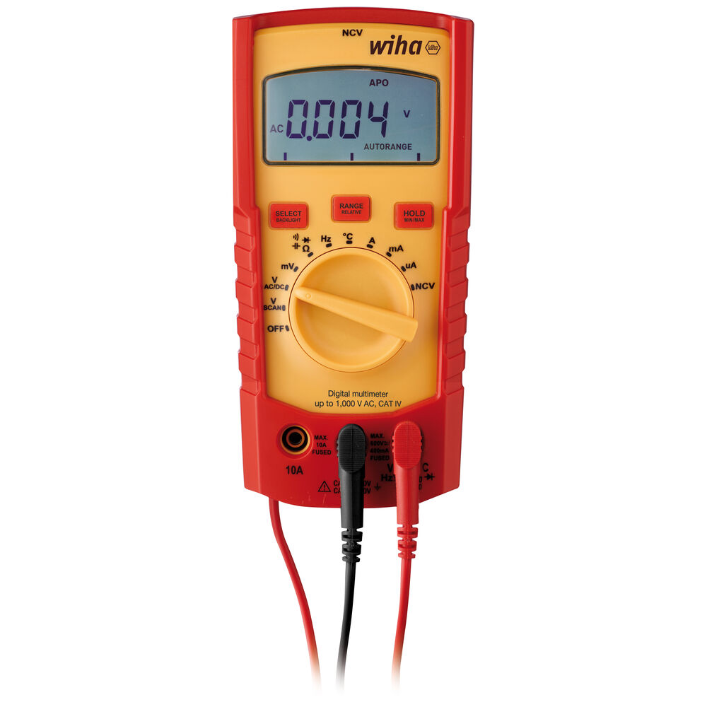 Digital-Multimeter mit T-RMS, LCD-Digitalanzeige, CAT III 1.000V/CAT IV 600V