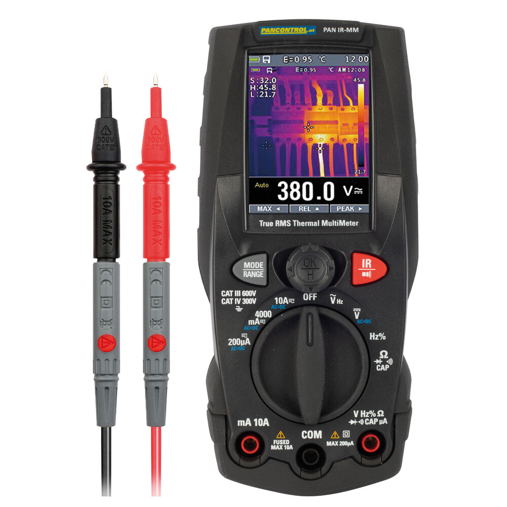 Digital-Multimeter, PAN IR-MM, CAT III 600V, mit Infrarot Wrmebildkamera