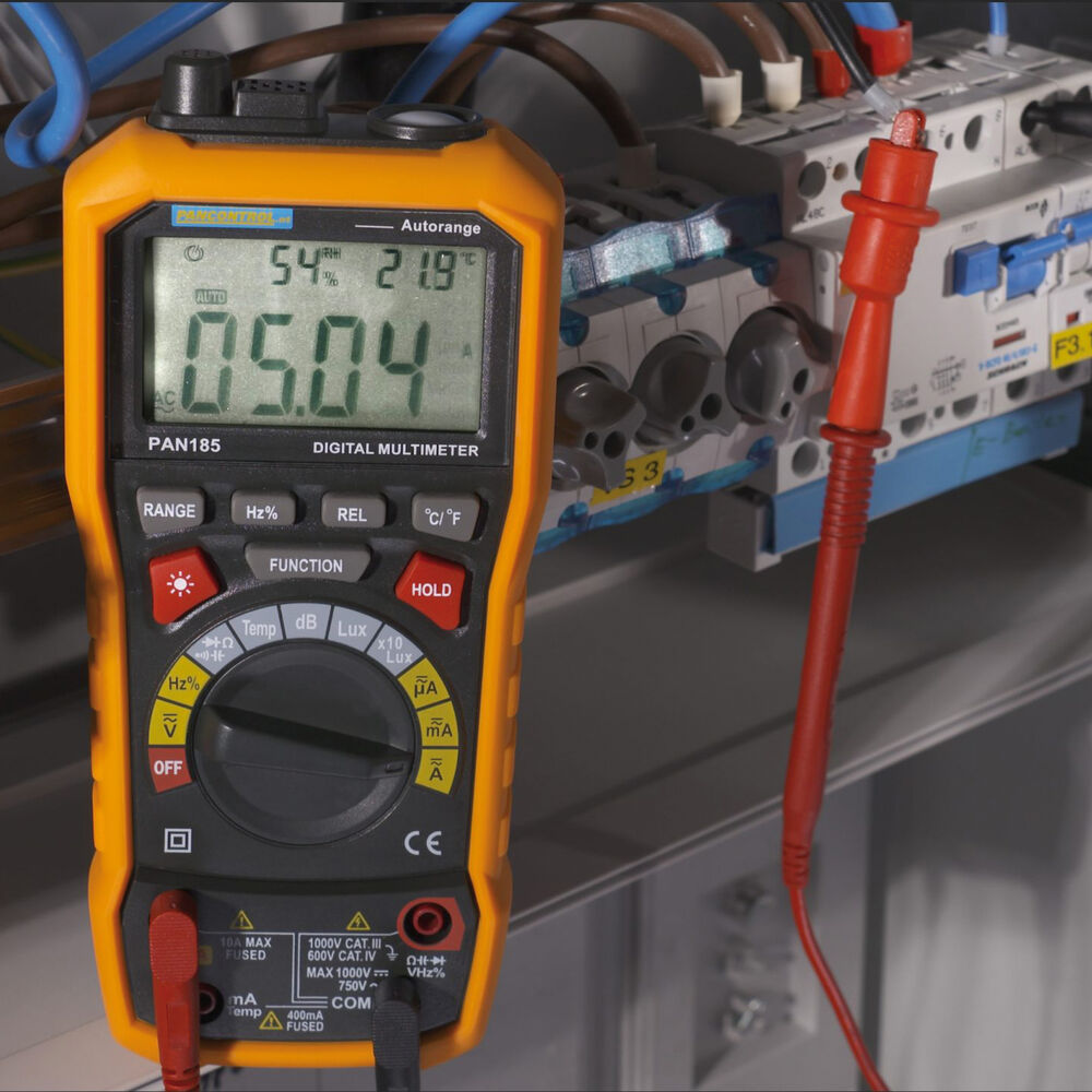 Digital-Multimeter und Multisensor Messgert, PAN 185, CAT III 1.000V/CAT IV 600V Bild 2