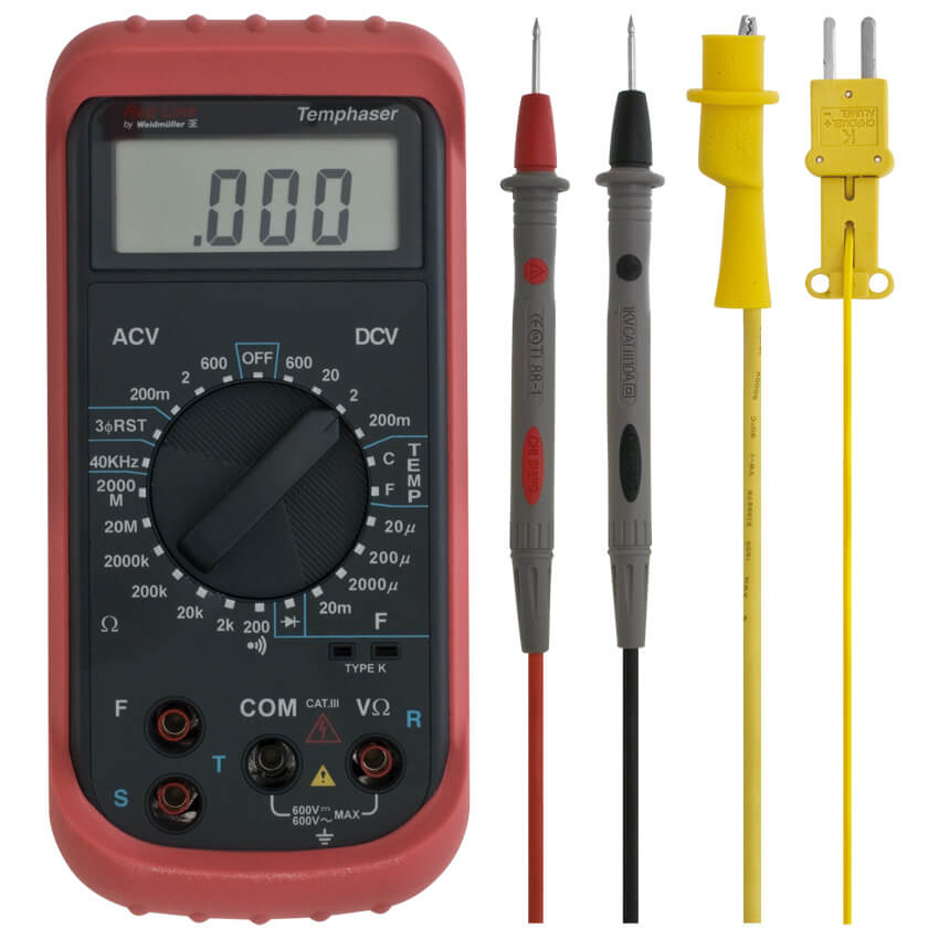 Digital-Multimeter, TEMPHASER RED LINE