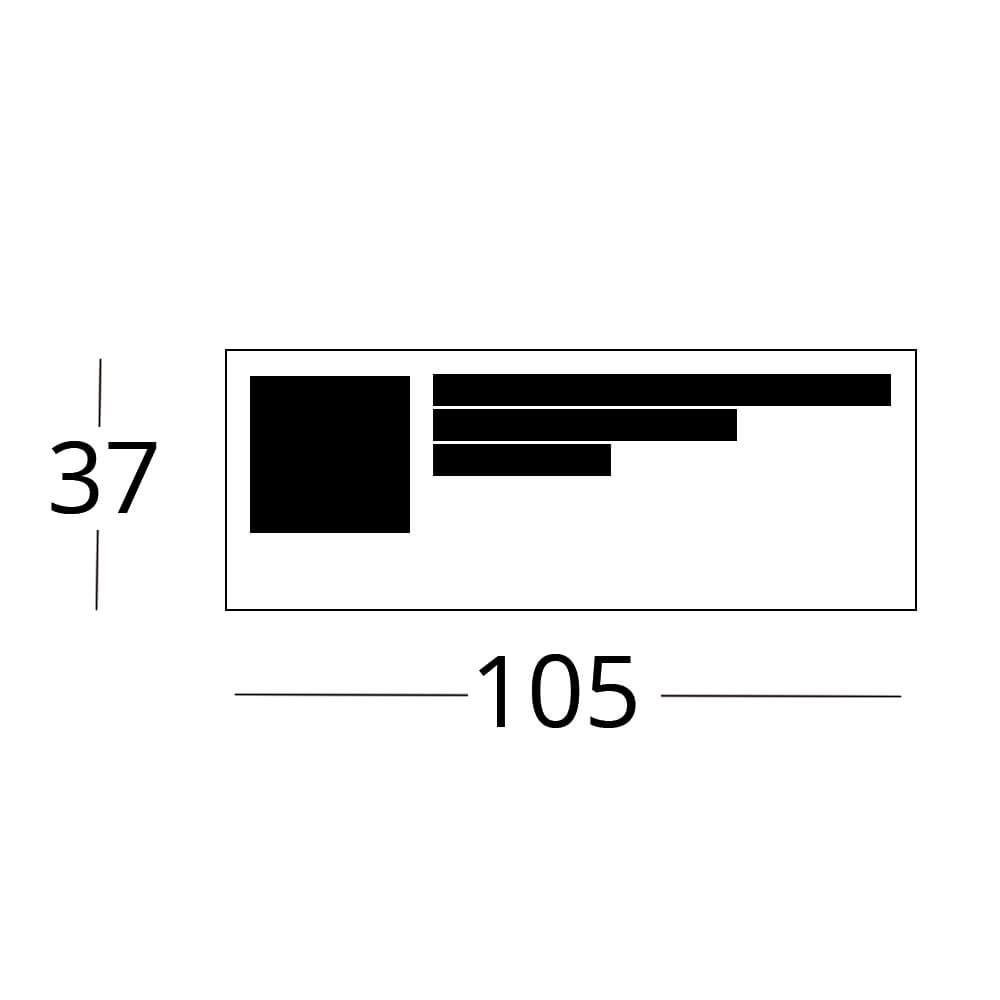 MPM-Etiketten, DIN A4, 105 x 37 mm, selbstklebend Bild 2