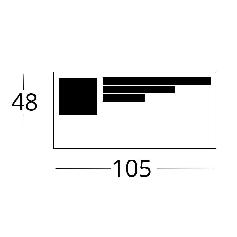 MPM-Etiketten, DIN A4, 105 x 48 mm, selbstklebend Bild 2