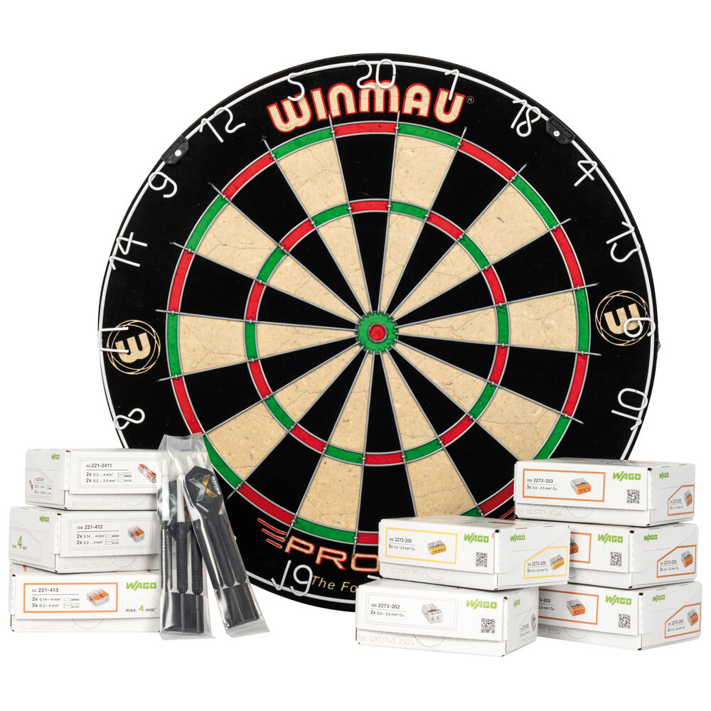 WINTER-AKTION, WINMAU-DARTBOARD-SET, WAGO