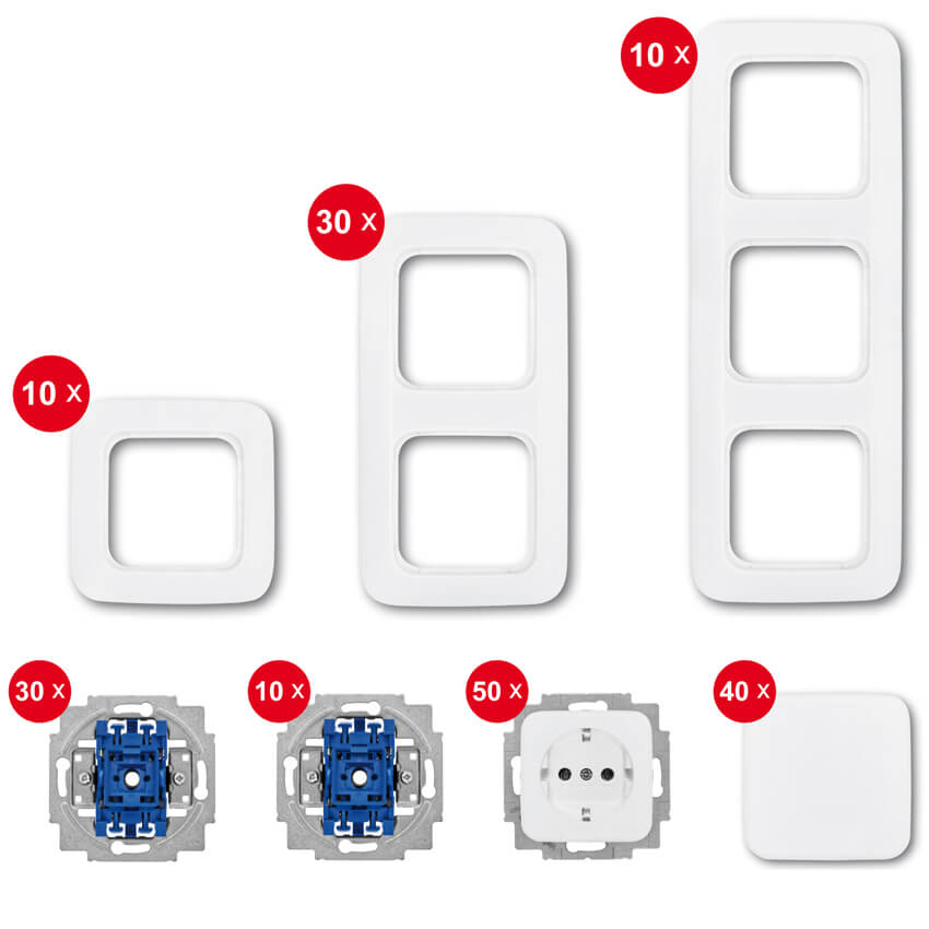 B&J Schalterpaket, REFLEX SI, alpinwei