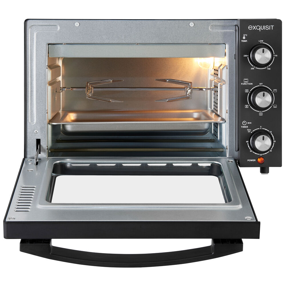Mini-Backofen, mit Drehspie und Umluftfunktion, 1500W, Garraum 20 Liter Bild 2
