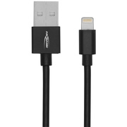 USB-Daten- und Ladekabel,<BR>USB-A auf Lightning (Apple),<BR>L 1,2 m,<BR>schwarz