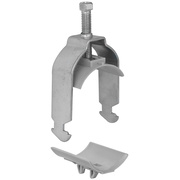 Bgelschelle fr C30-<BR>Tragschienen<BR>inkl. Kunststoff-Gegenwanne,<BR>Stahl verzinkt