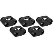Kabelschellen-Set,<BR>5 Kabelschellen, schwarz,<BR>fr Kabel- 10-17 mm