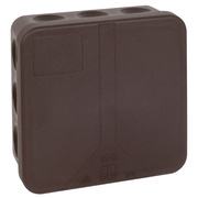 AP-Kabeldose,<BR>2K 12-L/br,<BR>ohne Klemme,<BR>L 85, B 85, H 37