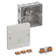 AP-Kabelkasten,<BR>DIE NEUE ABOX SLK-4,<BR>amoniakbestndig,<BR>inkl. 5 COMPACT Wago-Klemmen,<BR>L 102, B 102, H 57