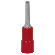 Stiftkabelschuh,<BR>PVC-Isolation,<BR>DIN 46237
