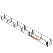 Gitterrinne,<BR>MERKUR 2,<BR>Hhe 50 mm,<BR>Lnge 2 m