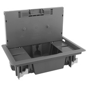 Bodeneinbaudose,<BR>mit Klappdeckel