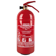 Feuerlscher,<BR>Pulver,<BR>2 kg,<BR>mit KFZ-Halter,<BR>H 330,<BR> 110
