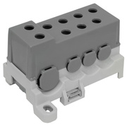 Phasenverteilerblock, 250A, <BR>2 Eingnge, 7 Ausgnge