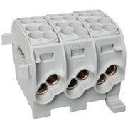 Hauptleitungs-Abzweigklemme,<BR>je Block<BR>2 Eingnge 25 mm,<BR>2 Ausgnge 16 mm
