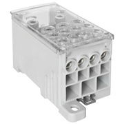 Phasenverteilerblock, 250A,<BR>2 Eingnge und 11 Ausgnge