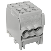 Hauptleitungs-Abzweigklemme,<BR>HLAK 25,<BR>1-polig,<BR>2 Eingnge 25 mm,<BR>4 Ausgnge 16 mm,<BR>verzinnt