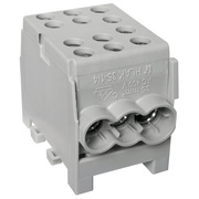 Hauptleitungs-Abzweigklemme,<BR>HLAK 35,<BR>1-polig,<BR>2 Eingnge 35 mm und<BR>4 Ausgnge 25 mm,<BR>verzinnt