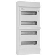 AP-Kleinverteiler,<BR>MISTRAL,<BR>2x2-reihig fr 48 Module,<BR>ohne Tr,<BR>wei