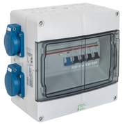Steckdosenverteilung,<BR>BACKUP-BOX,<BR>STV 904-K,<BR>Ausgang:<BR>4 x Schutzkontakt-Steckdosen