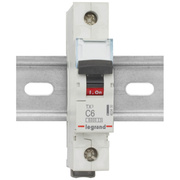 Leitungsschutzschalter,<BR>Baureihe LEXIC TX,<BR>1-polig,<BR>C-Charakteristik,<BR>1 TE
