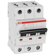 Leitungsschutzschalter,<BR>Baureihe S203,<BR>3-polig,<BR>B-Charakteristik,<BR>3 TE
