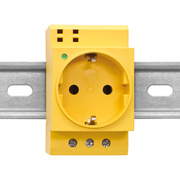 Schaltschrank-Steckdose,<BR>fr Sonderstromkreise,<BR>fr Normschiene,<BR>250V/16A