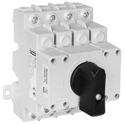 Lastumschalter,<BR>Modularer 4-poliger Umschalter<BR>nach Norm IEC 60947-6-1,<BR>35A/23kW,<BR>4 TE