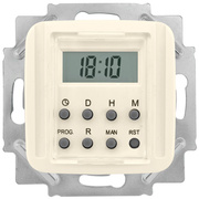 Kombi-LCD-Zeitschaltuhr,<BR>elektronisch,<BR>230V/1250-2500W/600VA,<BR>KLEIN SI,<BR>wei