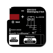Binreingang, 2-fach, 6241/2.0U, UP, Busch-free@home