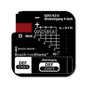Binreingang, 4-fach, 6241/4.0U, UP, Busch-free@home