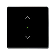 Wippe, 1-fach, mit Symbol Jalousie, anthrazit