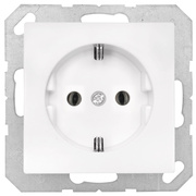 Kombi-Steckdose,<BR>SERIE AS,<BR>alpinwei glnzend