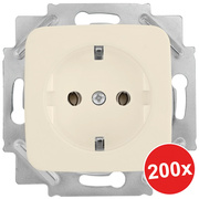 Kombi-Steckdosen-Paket,<BR>200-teilig,<BR>KLEIN SI,<BR>wei