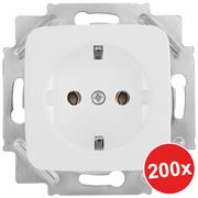 Kombi-Steckdosen-Paket,<BR>200-teilig,<BR>KLEIN SI,<BR>reinwei