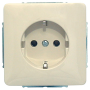 Kombi-Steckdose,<BR>Klein,<BR>passend fr Jung ST 550,<BR>wei