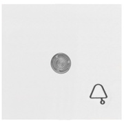 Wippe mit Symbol,<BR>fr Taster,<BR>OBJEKT HK 07<BR>reinwei (RAL 9010)