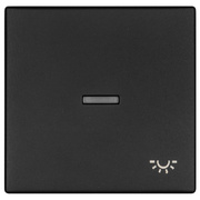 Wippe,<BR>mit Symbol,<BR>K55 BBblack,<BR>schwarz matt