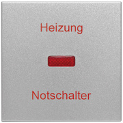 Wippe,<BR>fr Heizungsnotschalter,<BR>LOGUS 90,<BR>alu-silber