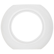 Abdeckrahmen,<BR>fr Schalter, Steckdosen<BR>und Dimmer,<BR>anreihbar,<BR>Porzellan wei