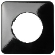 Abdeckrahmen, eckig,<BR>fr Schalter und Steckdosen,<BR>Bakelit schwarz