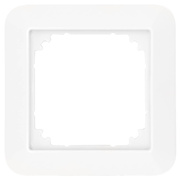 Abdeckrahmen,<BR>System 1-M,<BR>polarwei glnzend