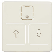 Zentralplatte,<BR>f�r Jalousieschalter,<BR>reinwei�