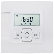Rolladen-Zeitschaltuhr,<BR>Speedtimer,<BR>Zentralplatte 50 x 50 mm,<BR>Tages-/Wochenprogramm,<BR>ultrawei