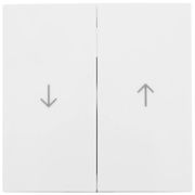 Wippe,<BR>fr Jalousie-Schalter,<BR>SERIE S.1,<BR>polarwei glnzend