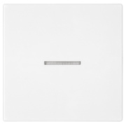 Wippe,<BR>fr Kontroll-Taster,<BR>SERIE A 550,<BR>alpinwei glnzend,<BR>beleuchtet